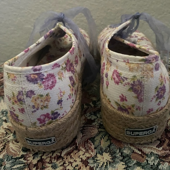 Love Shack Fancy x Superga Jute Floral Espadrille Cottagecore Sneakers 41 1/2 - Picture 7 of 15